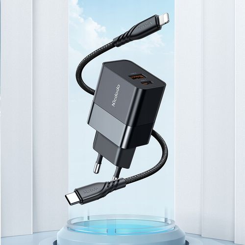mcdodo szybka ładowarka sieciowa do iphone usb typ c 2x usb usb-c pd 20w na Arena.pl