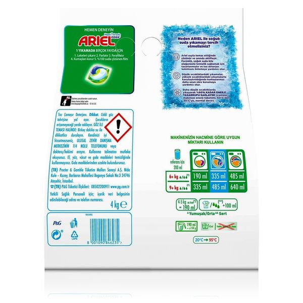 Ariel proszek do prania białego 4 kg zdjęcie 2