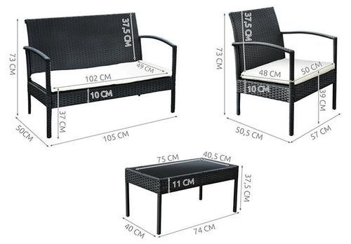 Meble ogrodowe technorattanowe M5606 na Arena.pl