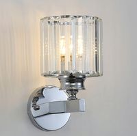 LAMPA SCIENNA E27 KINKIET SCIENNY KRYSZTALOWY LOFT CHROM SALONU NOWOCZESNA