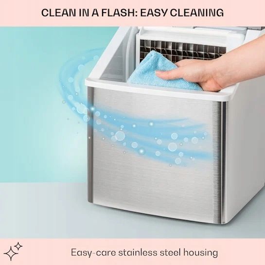 Kostkarka do lodu Klarstein Clearcube Krystaliczny Przeźroczysty Lód 13kg zdjęcie 6