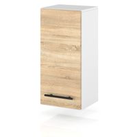 szafka kuchenna wisząca modułowa 30cm drewniana wąska spremium dąb sonoma