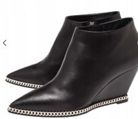 Giuseppe Zanotti Giuseppe Zanotti Czarne skórzane botki , rozmiar 41