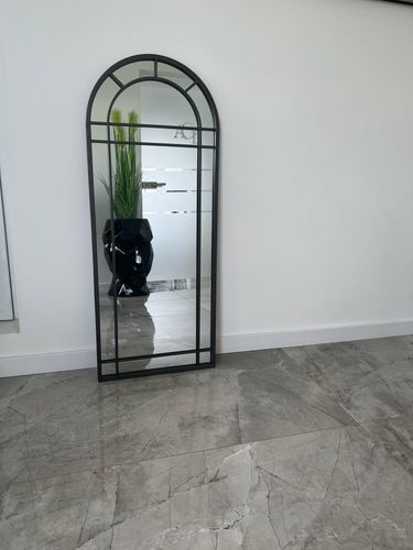 Czarne lustro loftowe Loftino 119x48 na Arena.pl