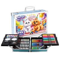 ZESTAW DO MALOWANIA DLA DZIECI Artystyczny Plastyczny URODZINY KOT WALIZKA