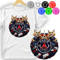 KOSZULKA DZIECIĘCA T-SHIRT - PARIS SPORT PIŁKA - XS 110-116
