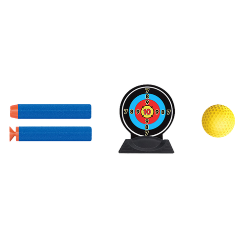 Duży Pistolet Karabin Na Pociski Piankowe Strzałki Tarcze Magazynek Automat na Arena.pl