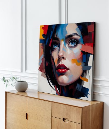 Obraz na płótnie abstrakcja kobieta 100x100 cm na Arena.pl