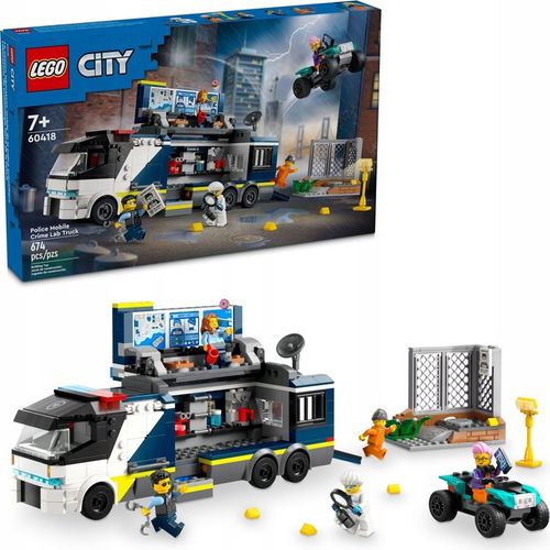 LEGO City Policyjna ciężarówka z laboratorium kryminalnym 60418 na Arena.pl