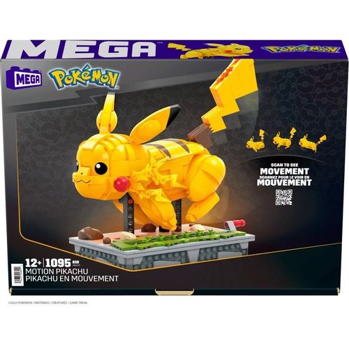 Klocki Mega Pokemon Ruchomy Pikachu 1095 Elementów na Arena.pl