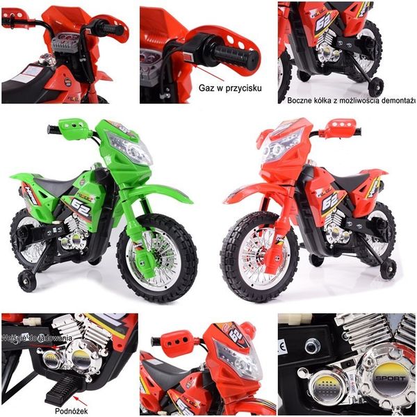 DUŻY MOTOR CROSS 2 STRONG 2 Z DŹWIĘKAMI I Ś / ZP-3999A zdjęcie 11