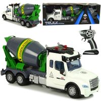 Betoniarka Ciężarówka R/C Obrotowa Gruszka Biała Pilot 2,4 G