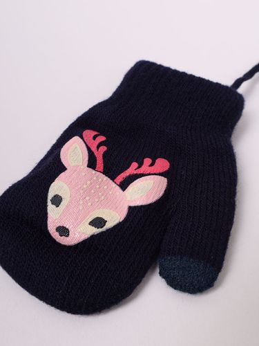 Rękawiczki dziewczęce jednopalczaste ze sznurkiem dotykowe 16 cm YOCLUB na Arena.pl