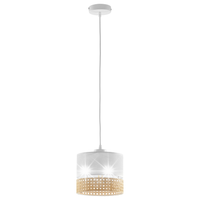 LAMPA WISZĄCA TK LIGHTING PAGLIA 6534 BIAŁY / RATAN
