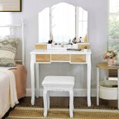 DUŻA ANTYCZNA TOALETKA XXL SEKRETARZYK 3 LUSTRA