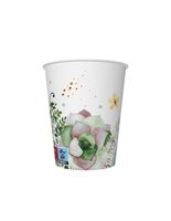 KUBECZKI PAPIEROWE DAISY POL-MAK 8 SZTUK 250ML FLORAL FRAME
