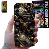 ETUI CASE SAMSUNG GALAXY S24 POKER KASYNO KARTY KRÓL SZKIELET + SZKŁO