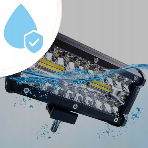 ZESTAW LAMPA ROBOCZA HALOGEN SAMOCHODOWY QUAD 2x 120W MOCNY LED CREE IP68 na Arena.pl