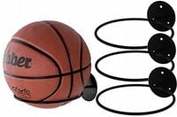 3X WIESZAK UCHWYT ŚCIENNY NA PIŁKĘ KASK CZAPKĘ DONICZKĘ STOJAK PIŁKI TRZY