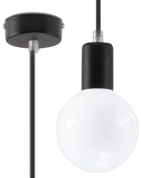 LAMPA wisząca SL.0152 OPRAWKA kabel przewód zwis czarny zdjęcie 1