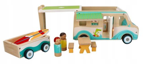 ADAMTOYS KAMPER DLA DZIECI POJAZD PODRÓŻNY AUTKO ZABAWKOWY POJAZD SURF VAN na Arena.pl
