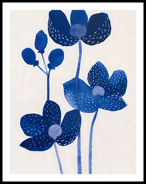 Plakat 50x65cm Nocne Kwiaty zdjęcie 3