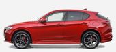 Alfa Romeo Stelvio - Listwy CZARNE Boczne Drzwi