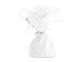 Ciężarek / obciążnik do balonów, foliowy, biały matowy