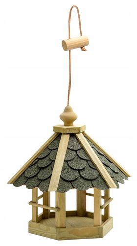 DUŻY KARMNIK DLA DZIKICH PTAKÓW SOLIDNY DOMEK BUDKA NA KARMA ZIARNO XXL na Arena.pl