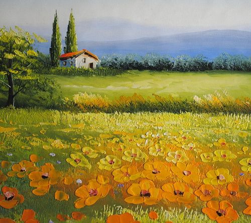 Prowansalski pejzaż (50x60cm) na Arena.pl