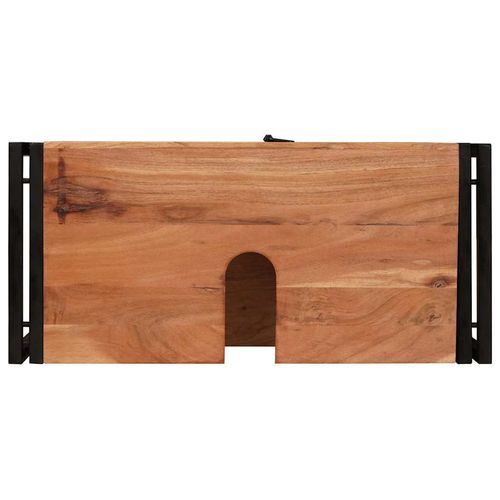 Szafka pod umywalkę z drzwiami Lite drewno akacjowe i żelazo na Arena.pl