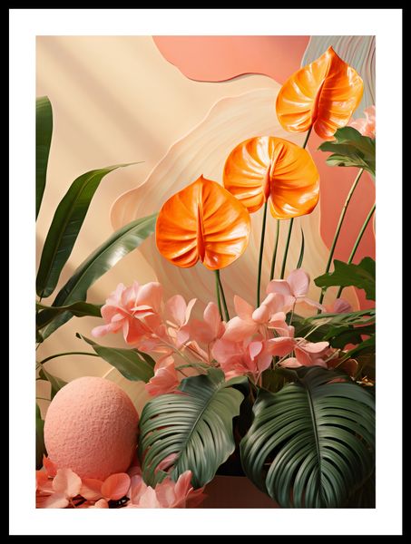Plakat 39,5x55cm Pomarańczowy Raj zdjęcie 3