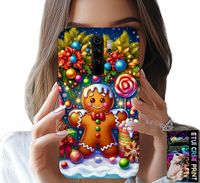 ETUI DO XIAOMI REDMI 9 - PIERNIK, CUKIERKOWE WZORY ŚWIĘTA + SZKŁO