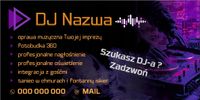 BANER OCZKOWANY reklamowy 100x50 cm różne wzory DJ TWOJA NAZWA