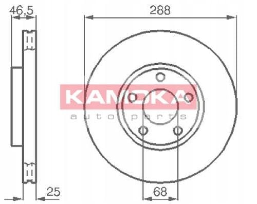TARCZA HAM PRZOD 288X25 V na Arena.pl