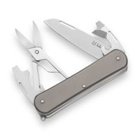Scyzoryk Fox Knives Vulpis M390 Bead Blasted Titanium 7 Narzędzi/Funkcji