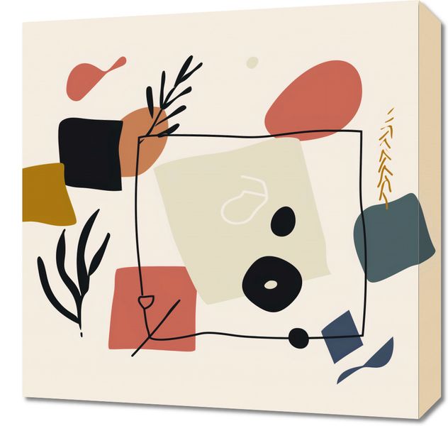 Obraz 50x50cm Abstrakcyjny Dialog zdjęcie 1