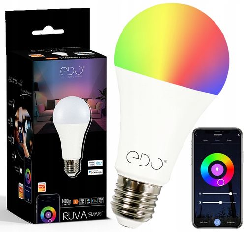 EDO Żarówka LED E27 14W 1400lm RGB + WW-CW WiFi TUYA SMART Inteligetna na Arena.pl