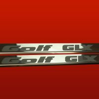Listwa progowa VOLKSWAGEN GOLF MK2 GOLF GLX Stal nierdzewna 304 połysk 2szt