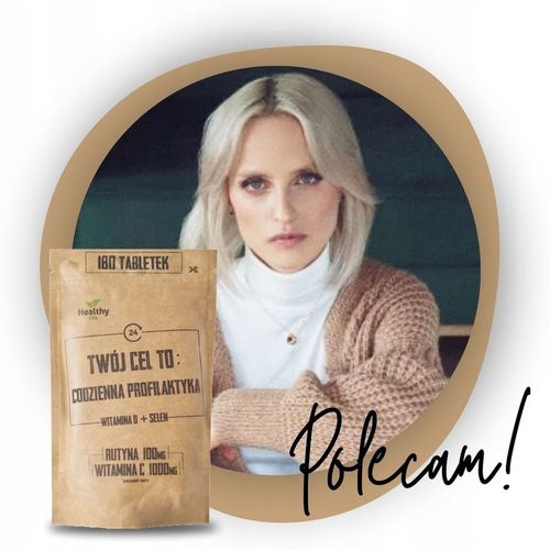 RUTYNA WITAMINA C 500mg - ODPORNOŚĆ CODZIENNA PROFILAKTYKA SELEN 180 TAB. na Arena.pl