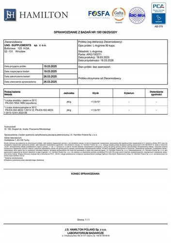 UNS L-ARGININE 90 KAPS LIBIDO SIŁA POMPA POTENCJA na Arena.pl