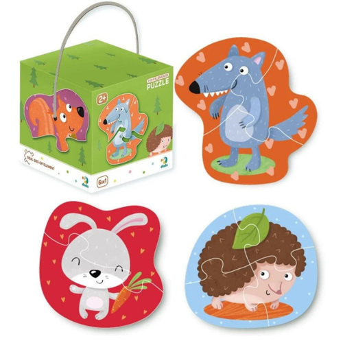 Puzzle Dodo Toys Dodo 18 Elementów Puzzle 2-3-4 Zwierzęta Leśne  300195 na Arena.pl