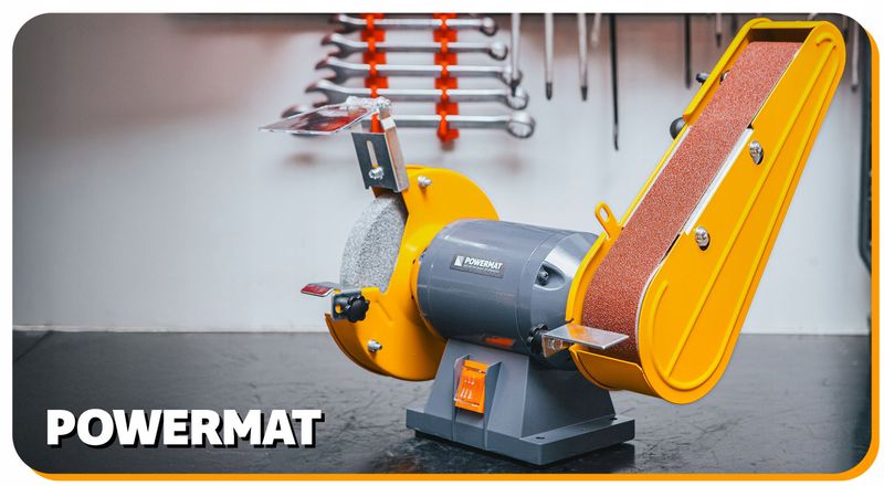 SZLIFIERKA STOŁOWA KAMIENIOWA TAŚMOWA 2W1 1850W PM-SS-1850M-2W1 zdjęcie 12