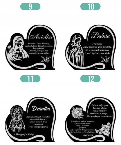 Duży Personalizowany Znicz Solarny XL Serce Wspomnienie Wszystkich Świętych na Arena.pl