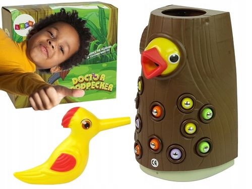 Gra Zręcznościowa Magnetyczna Złap Robaczka Nakarm Ptaszka Dzięcioł na Arena.pl