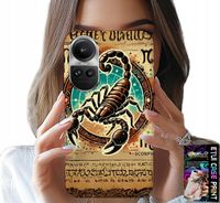 ETUI DO OPPO RENO10 PRO 5G - SKORPION ZNAK ZODIAKU ASTRONOMIA + FOLIA