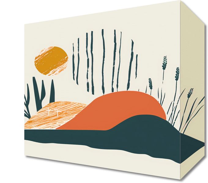 Obraz 20x20cm Wieczór na Łące zdjęcie 1