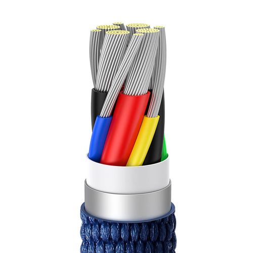 kabel usb-c do usb-c baseus crystal shine, 100w, 2m (niebieski) na Arena.pl