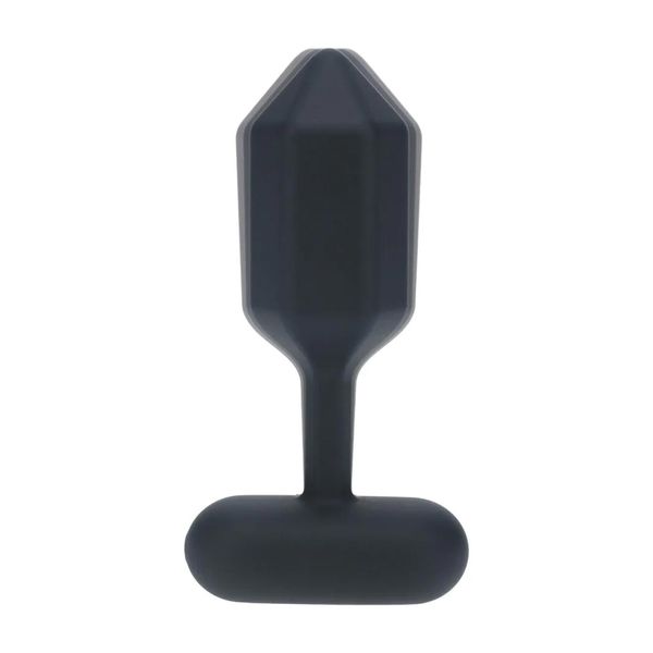 Hexagonal Vibrating Silicone Anal Plug - S - Black zdjęcie 7