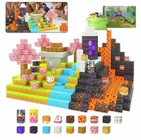 KLOCKI MAGNETYCZNE bloki MOCNE na magnes Zestaw 79 sztuk KLOCKÓW